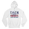 Tee Hunt Dad You're My Favorite (Don't Tell Mom) Sweatshirt Daddy Father's Day Hoodie White Small view 1