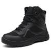 hongrenamz Men's Walking Trainers Hiking Trekking Shoes Lightweight Breathable High Rise Outdoor Boots Black-EU43 view 1