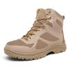 hongrenamz Men's Walking Trainers Hiking Trekking Shoes Lightweight Breathable High Rise Outdoor Boots Sand color-EU46 view 1