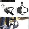 SAVADECK Road Bike Pedals, Aluminum Alloy Pedals with Cleats for Shimano/Look System, 9/16 Inch Self-Locking Clipless Pedals for Road Bike Race Bike MTB Spin Bike view 2