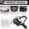 SAVADECK Road Bike Pedals, Aluminum Alloy Pedals with Cleats for Shimano/Look System, 9/16 Inch Self-Locking Clipless Pedals for Road Bike Race Bike MTB Spin Bike view 3