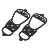Shoe Spikes Cover 1 Pair 8?Tooth Non Slip Shoe Cover Silicone Climbing Ice Climbing Shoe Spikes Grips(L) view 1