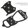Shoe Spikes Cover 1 Pair 8?Tooth Non Slip Shoe Cover Silicone Climbing Ice Climbing Shoe Spikes Grips(L) view 3