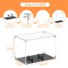 FEMELI Football Display Case Acrylic Box Holder for Full Size Football (Watch Video to Assemble) view 3