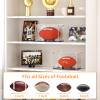 FEMELI Football Display Case Acrylic Box Holder for Full Size Football (Watch Video to Assemble) view 4