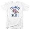 Savannah State University Official Tigers Logo Unisex Adult T-Shirt, White, 4X-Large view 1