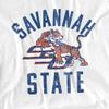 Savannah State University Official Tigers Logo Unisex Adult T-Shirt, White, 4X-Large view 2