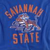 Savannah State University Official Tigers Logo Unisex Adult T-Shirt, Royal Blue, 4X-Large view 2