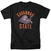 Savannah State University Official Tigers Logo Unisex Adult T-Shirt, Black, 5X-Large view 1