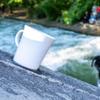 silwy Porcelain Magnetic Handle Cups (Set of 2) Includes Two Metal Nano Gel Pads Black - Non-Slip Camping and Caravanning Cups, Boat and Yacht Accessories view 3