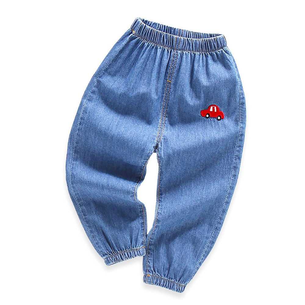 YOHA Baby Pants Boys Girls Summer Pants Casual Beach Pants Kids Soft Toddler Pants D-Car,5 Years