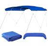 Bimini Top Replacement Canvas Canopy for Boat with Storage Boot, 600D Anti-UV Waterproof Top view 3