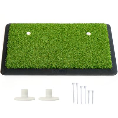 Golfling Golf Mat, 18"x14", Green, Synthetic Turf, Non-foldable, 2.27kg