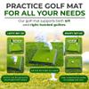 Golfling Golf Mat, 18"x14", Green, Synthetic Turf, Non-foldable, 2.27kg view 2