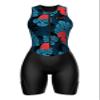 Sparx Women Triathlon Suit Tri Short Racing Cycling Swim Run (2XL, Blue Hisbiscus) view 2