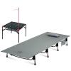 iClimb 1 Super Easy Assemble Cot and 1 Hollow Out Extendable Table with Hanger Bundle, Ultralight Compact for Adult Outdoor Camping Hiking Beach Concert view 1