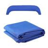 LIKE RAIN Bimini Top Fabric Replacement Canvas Canopy, 3 Bow Cover for Boat With Storage Boot, 600D Anti-UV Waterproof Without Frame, Blue, 6'L x 46"H x 61"-66"W view 1