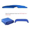 LIKE RAIN Bimini Top Fabric Replacement Canvas Canopy, 3 Bow Cover for Boat With Storage Boot, 600D Anti-UV Waterproof Without Frame, Blue, 6'L x 46"H x 61"-66"W view 2
