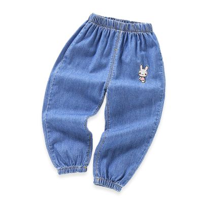 YOHA Baby Pants Boys Girls Summer Pants Casual Beach Pants Kids Soft Toddler Pants D-Bunny,5 Years