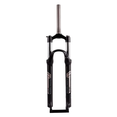 Jejy Mechanical Front Forks 26inch 27.5inch Aluminum Alloy, Mountain Bicycle Bike Straight Tube 1-1/8" Black Travel :100mm Disc Brake (Color : Black, Size : 27.5)