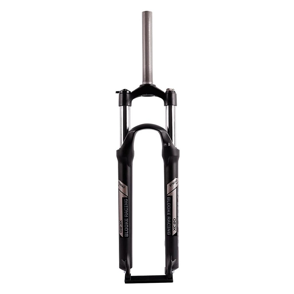 Jejy Mechanical Front Forks 26inch 27.5inch Aluminum Alloy, Mountain Bicycle Bike Straight Tube 1-1/8" Black Travel :100mm Disc Brake (Color : Black, Size : 27.5)