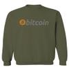 0366. Vintage Bitcoin Crypto Currency Logo BTC Coin Trader Hold IT Men's Crewneck Sweatshirt (Olive, Small) view 1
