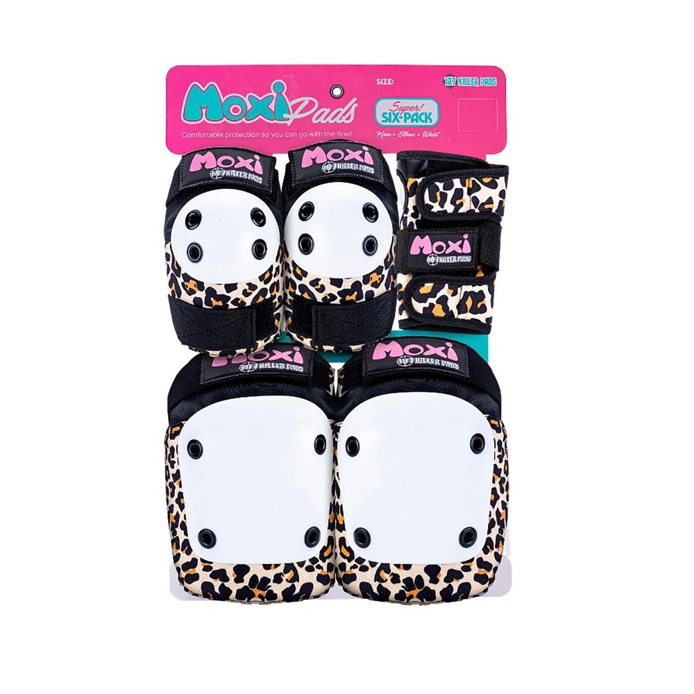 Quad Roller Skating Moxi Pads (XS, Leopard)