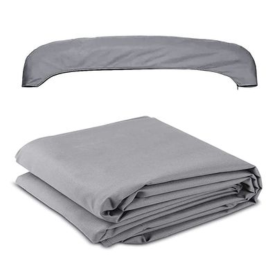 LIKE RAIN Bimini Top Fabric Replacement Canvas Canopy Cover for Boat, 600D AntiUV Waterproof, Light Grey, 54"H x 73"L Width