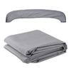 LIKE RAIN Bimini Top Fabric Replacement Canvas Canopy Cover for Boat, 600D AntiUV Waterproof, Light Grey, 54"H x 73"L Width view 1