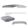 LIKE RAIN Bimini Top Fabric Replacement Canvas Canopy Cover for Boat, 600D AntiUV Waterproof, Light Grey, 54"H x 73"L Width view 2