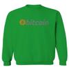 0366. Vintage Bitcoin Crypto Currency Logo BTC Coin Trader Hold IT Men's Crewneck Sweatshirt (Irish Green Large) view 1