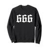 666 (Old English), Number of the Beast Satanic Symbol Sweatshirt view 1