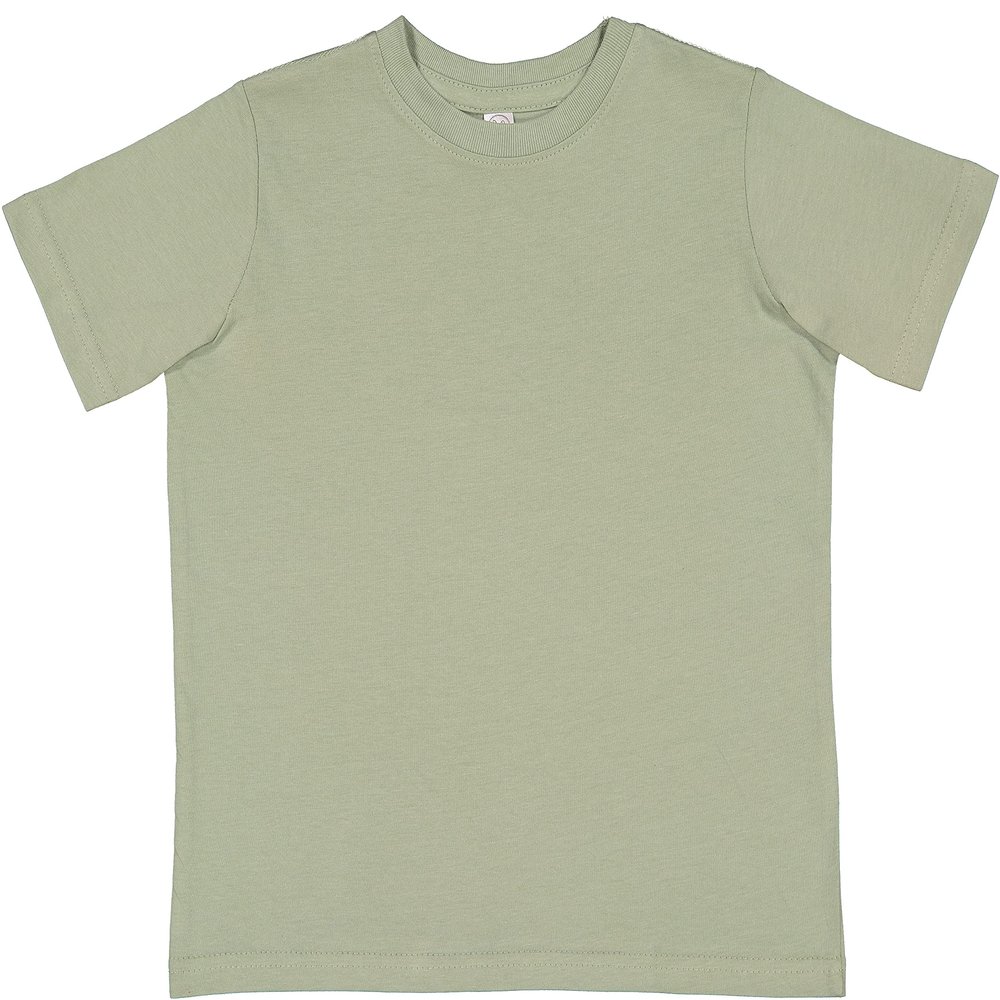 RABBIT SKINS Soft Cotton Toddler T-Shirt Boys Girls | Little Kids Tee| Blank Child Tshirt, Sage, 5