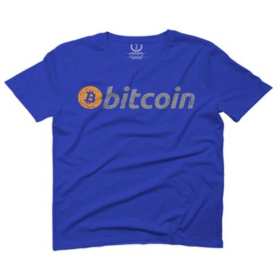 0366. Vintage Bitcoin Crypto Currency Logo BTC Coin Trader Hold IT for Men T Shirt (Royal 2X-Large)
