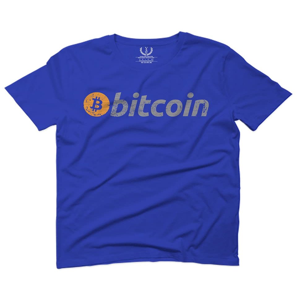 0366. Vintage Bitcoin Crypto Currency Logo BTC Coin Trader Hold IT for Men T Shirt (Royal 2X-Large)