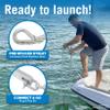 13lb Heavy Boat Anchor Kit, Fluke with Chain and 100FT Rope, for 20'-32' Boats, Pontoon, Deck, Fishing, and Sailboats view 2