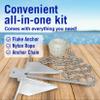13lb Heavy Boat Anchor Kit, Fluke with Chain and 100FT Rope, for 20'-32' Boats, Pontoon, Deck, Fishing, and Sailboats view 3