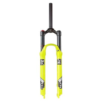 Jejy MTB Air Suspension Fork Magnesium Alloy 26/27.5/29 Straight Tube, Mountain Bicycle Disc Brake Shock Absorber Front Forks Ultralight Material (Color : Straight Manual Lockout, Size : 27.5)