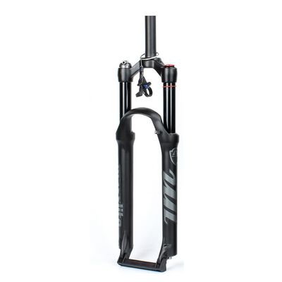 Jejy Rebound Adjust 26/27.5/29 Air Suspension Forks MTB, Manual Lockout/Remote Lockout Straight/Tapered Tube Mountain Bicycle Front Fork (Color : Straight Remote Lockout, Size : 27.5)
