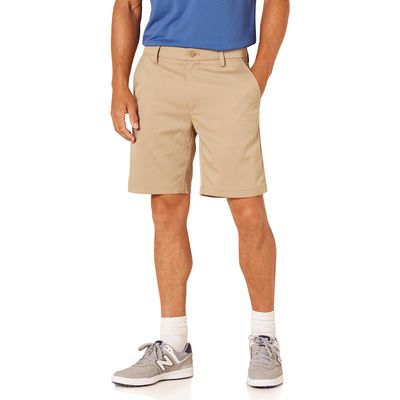 Amazon Essentials Men's Slim-Fit Stretch Golf Shorts, Khaki Brown, 36