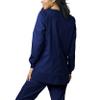 Landau Proflex Endure Women's Tailored Fit 3-Pocket Snap-Front Jacket 2-Way Stretch and Knit Cuffs 3038 True Navy view 4