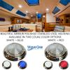 Wave One Marine Dual Color 7" LED Boat Dome Light 12V RV | Stainless Housing | Ceiling Cabin Room Surface Mount | Built In Rocker Toggle Switch (White | Night Red) view 2