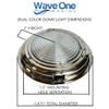 Wave One Marine Dual Color 7" LED Boat Dome Light 12V RV | Stainless Housing | Ceiling Cabin Room Surface Mount | Built In Rocker Toggle Switch (White | Night Red) view 4
