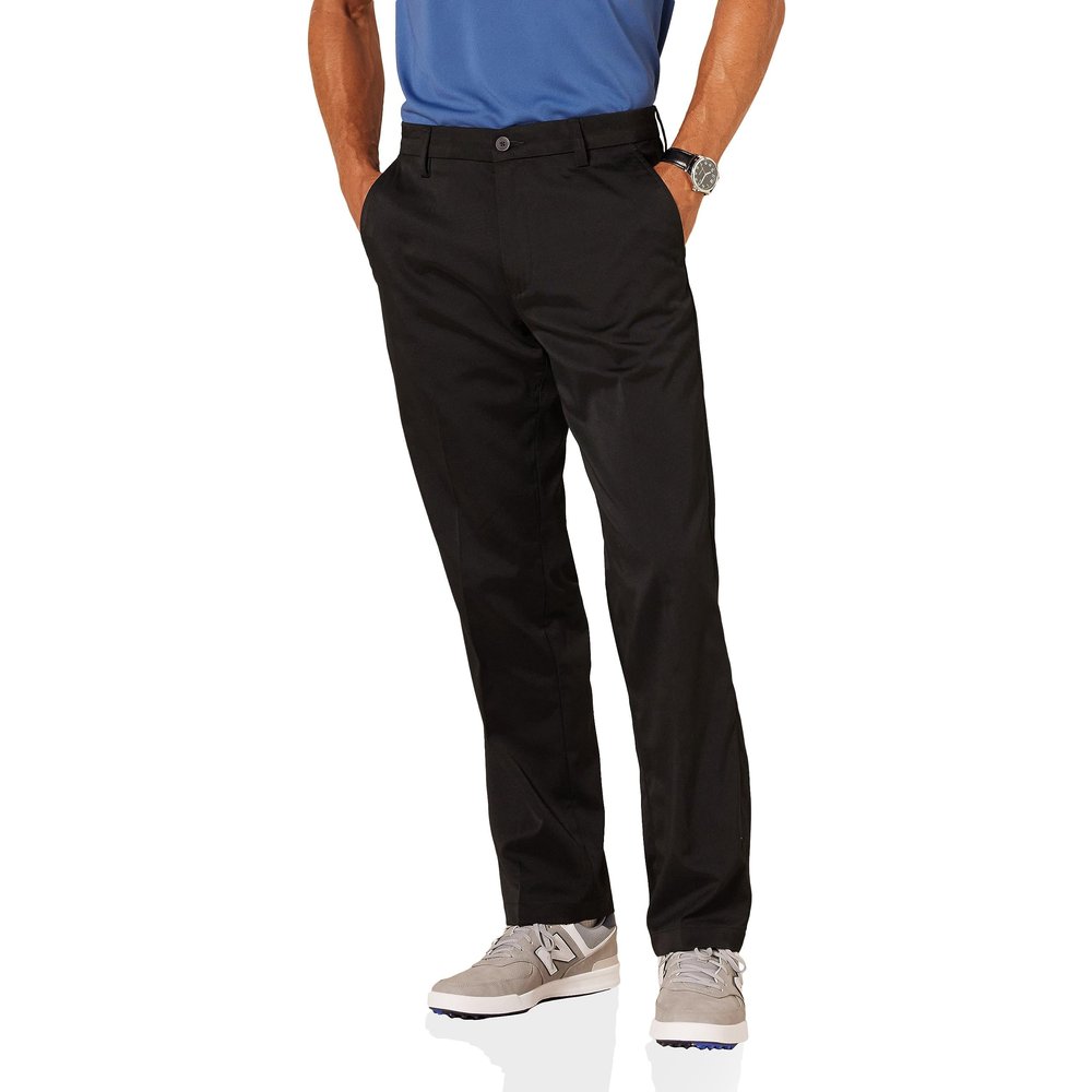 Amazon Essentials Men's Classic-Fit Stretch Golf Pant (Available in Big & Tall), Black, 31W x 30L