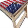 Tournament Grade Tailgating Pros Regulation Cornhole Boards Flag Set - Includes 8 Bean Bags, Carrying Cases, and 4'x2' Corn Hole Toss Game w/Ring Light view 3