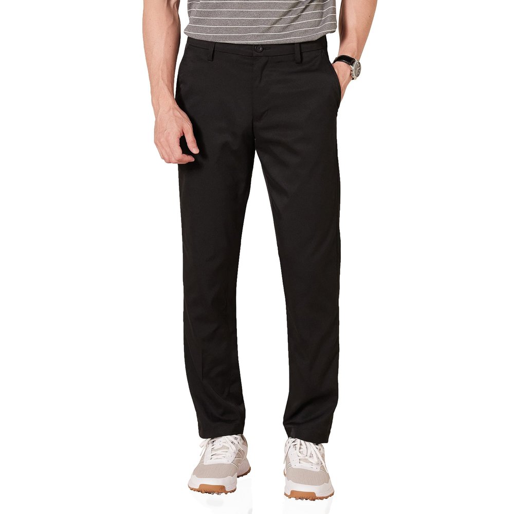 Amazon Essentials Men's Slim-Fit All-Day Stretch Golf Pant, Black, 32W x 33L