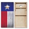 Tournament Grade Tailgating Pros Regulation Cornhole Boards Flag Set - Includes 8 Bean Bags, Carrying Cases, and 4'x2' Corn Hole Toss Game w/Ring Light view 2
