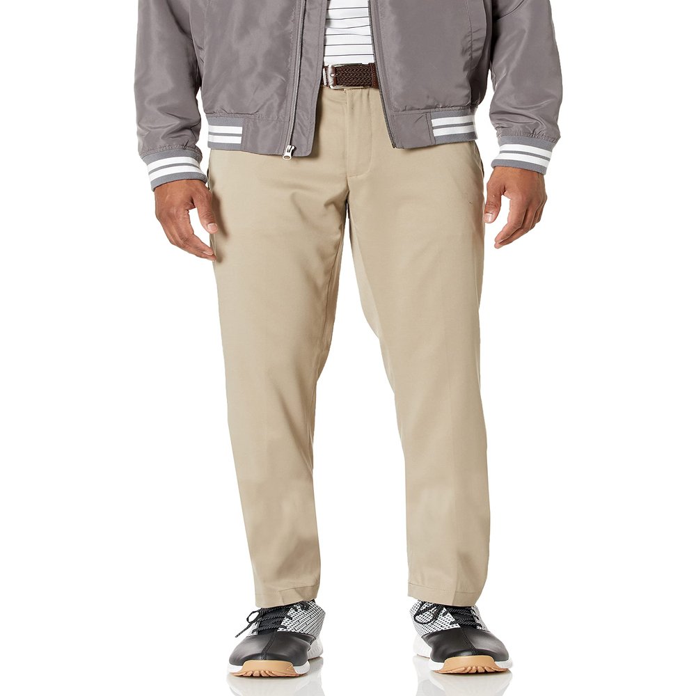 Amazon Essentials Men's Slim-Fit Stretch Golf Pant, Khaki Brown, 33W x 28L