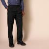 Amazon Essentials Men's Classic-Fit Expandable-Waist Pleated Dress Pant, Black, 33W x 29L view 3