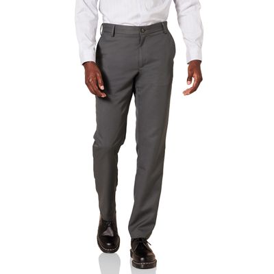 Amazon Essentials Men's Slim-Fit Flat-Front Dress Pant, Dark Grey, 32W x 28L